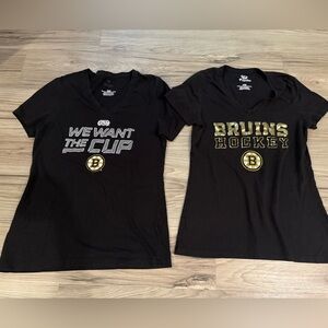 Boston Bruins Black T-Shirts Women’s M